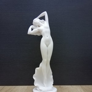 Birth Of Goddess Aphrodite 31.5cm-12.4in Greek Roman Goddess Venus Marble & Cast Alabaster Handmade Statue