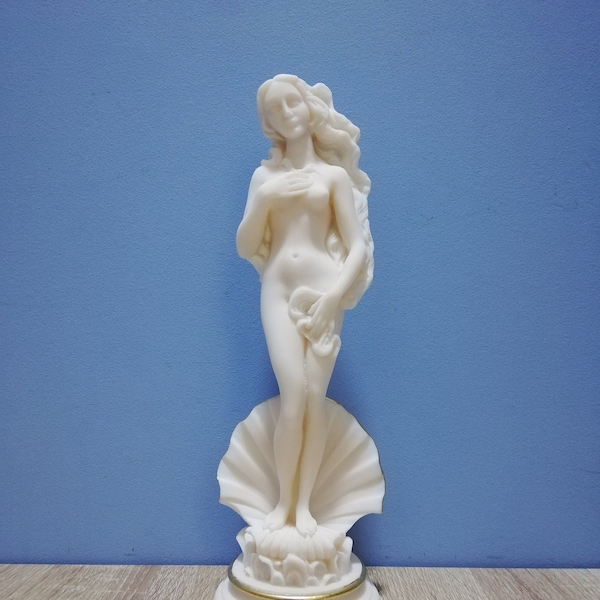 Birth Of Goddess Aphrodite 25cm-9.84in Greek Roman Goddess Venus Marble & Cast Alabaster Handmade Statue