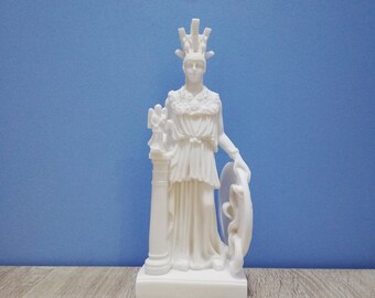 Athena Ancient Greek Roman Goddess of Wisdom Minerva 20cm 7.87in Unique Details Bronze Color Free Shipping Free Tracking Number