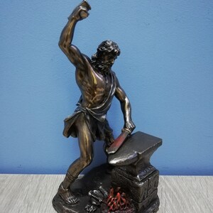 Hephaestus Greek God of Blacksmiths 22cm 8.66in Roman God Metal Statue ...