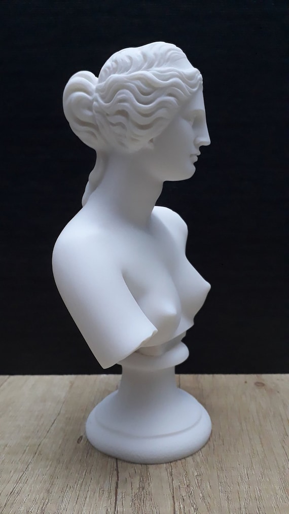 ミロのビーナス　彫像　胸像　置物　美術　芸術　　 アラバスタ　XZ3823 ミロのヴィーナス胸像 – 手作りアラバスターと大理石の彫刻 - Etsy 日本