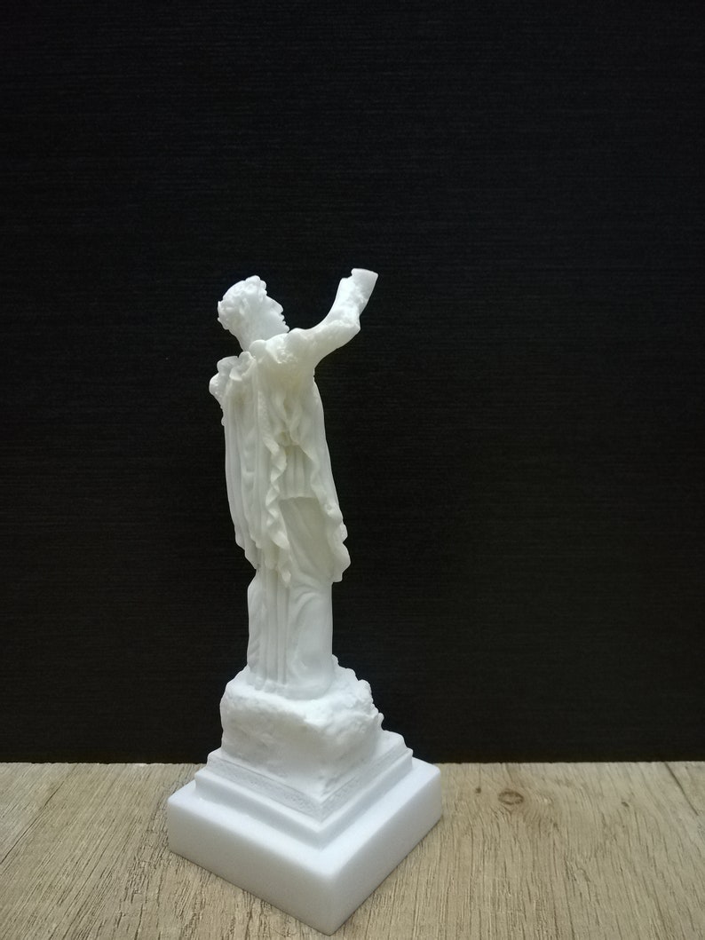 Dionysus Greek Roman God Of Grape-harvest and Wine 16.5cm-6.5in Greek Statues White Marble /& Alabaster Handmade Statue in Greece