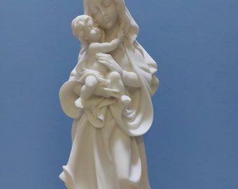 聖母マリアとイエス - マドンナ 30 cm - 11.81 インチ 手作り