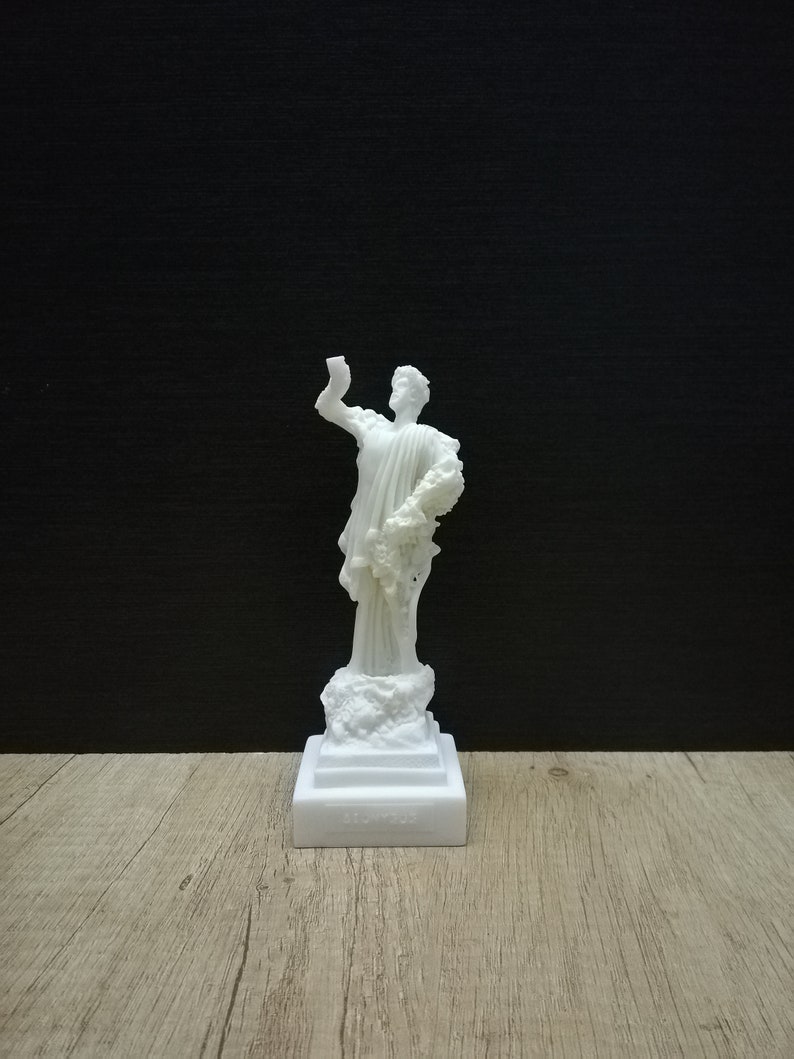 Dionysus Greek Roman God Of Grape-harvest and Wine 16.5cm-6.5in Greek Statues White Marble /& Alabaster Handmade Statue in Greece