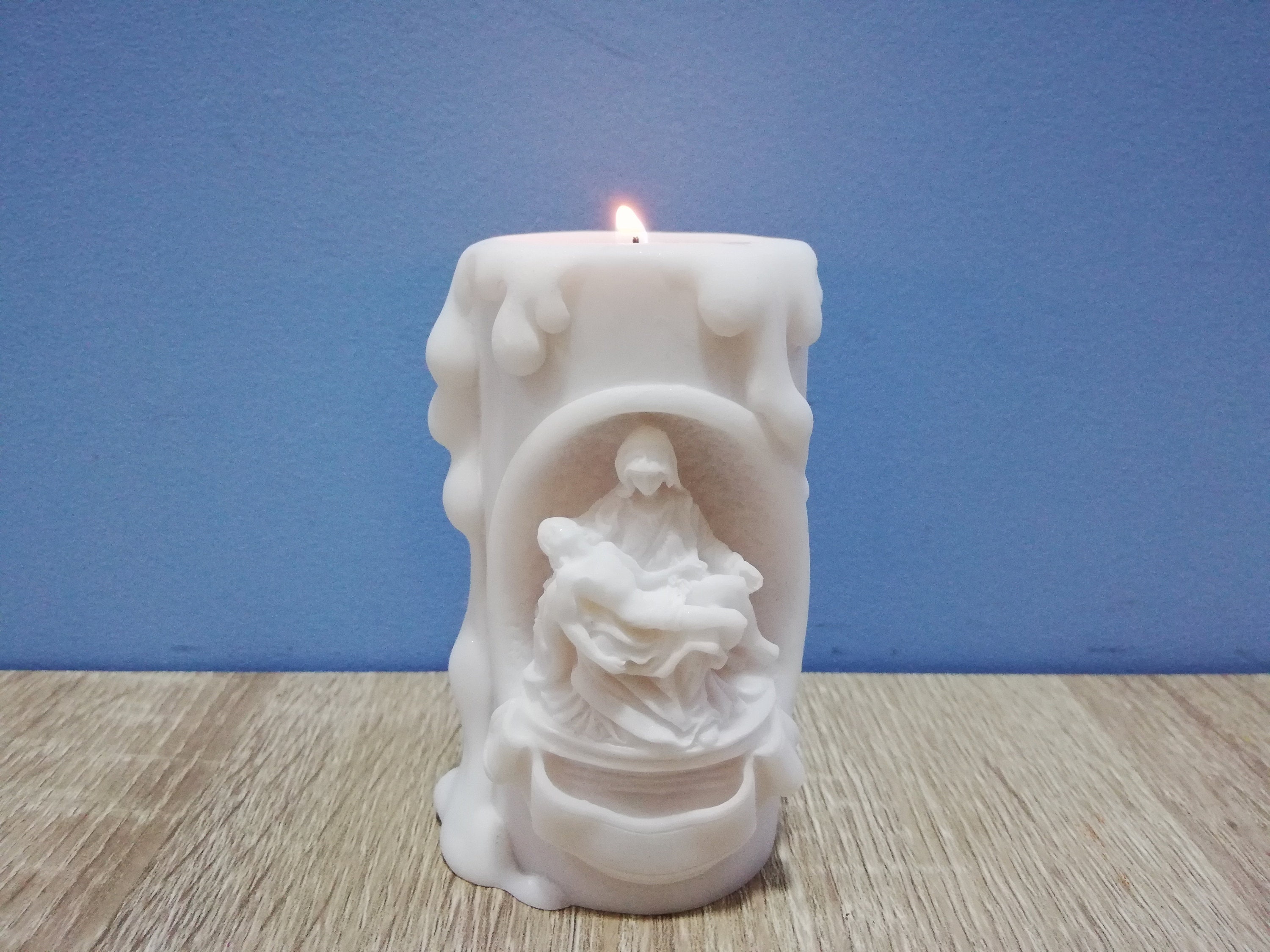 The Descent From the Cross Candle Holder Virgin Mary Cries Etsy