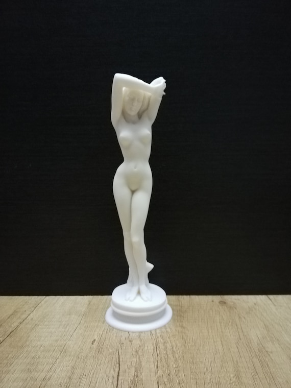 裸の女性ヴィーナス像 ギリシャ裸体アート 9.25インチ - 23.5cm