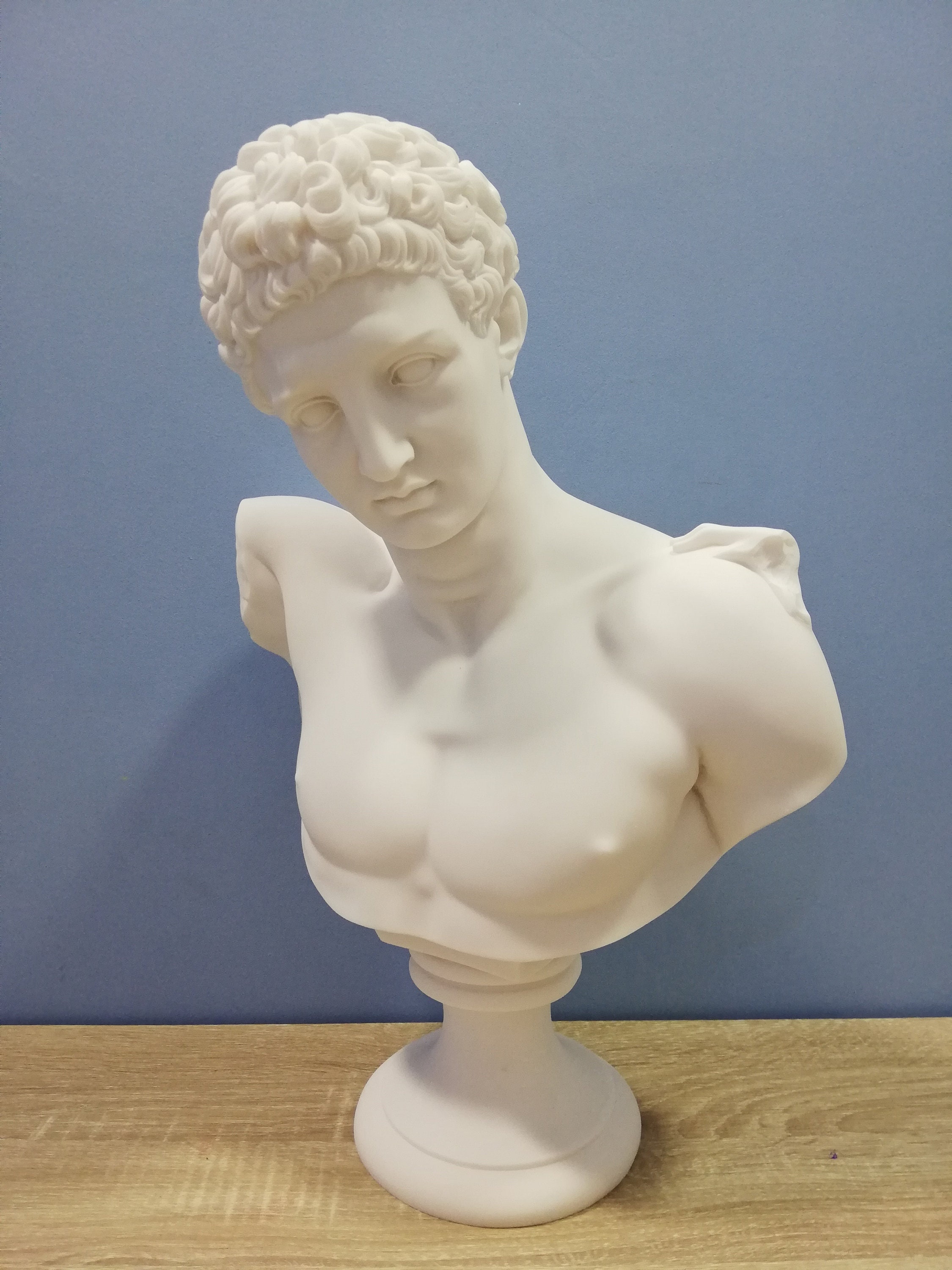 プラクシテレスのヘルメス 大型胸像 古代ギリシャ ローマ神 52 cm