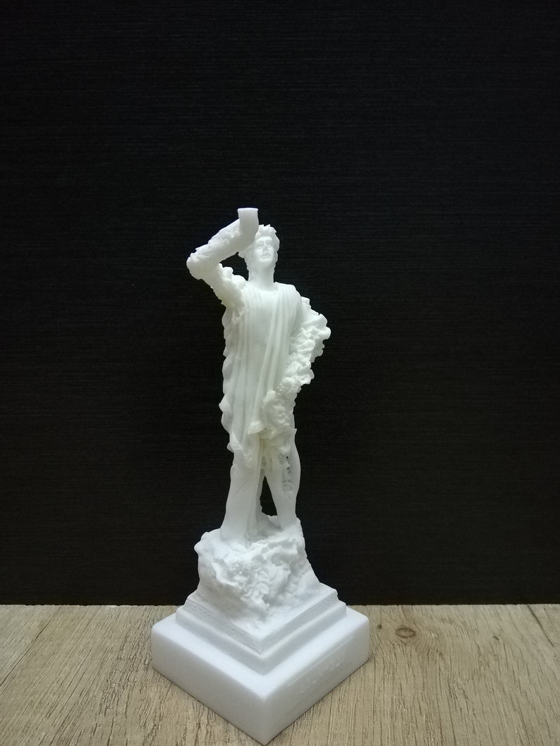 Dionysus Greek Roman God Of Grape-harvest and Wine 16.5cm-6.5in Greek Statues White Marble /& Alabaster Handmade Statue in Greece