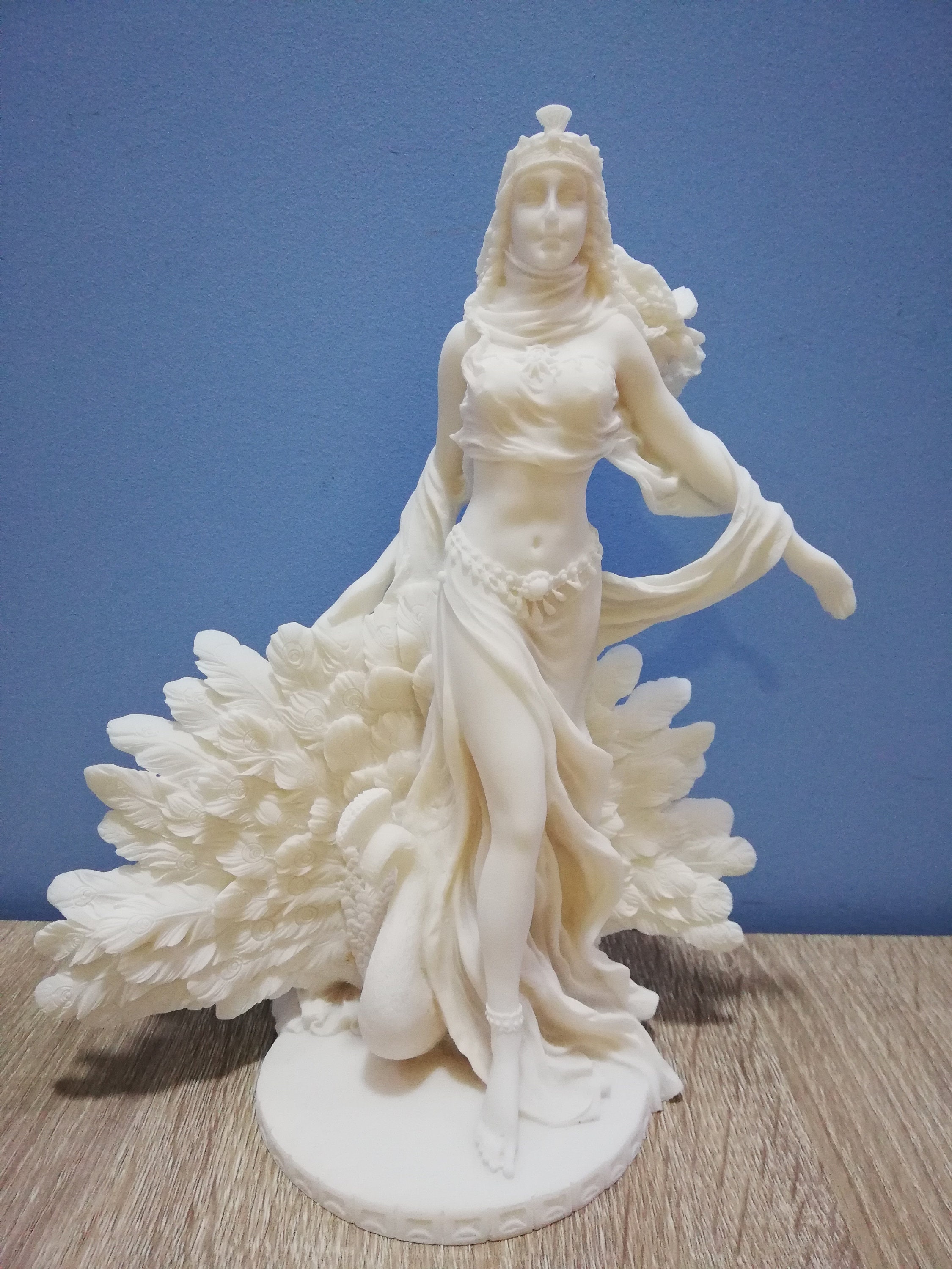 ヘラ ギリシャ ローマの結婚と家族の女神 25.5 cm - 10.03 インチ 白い