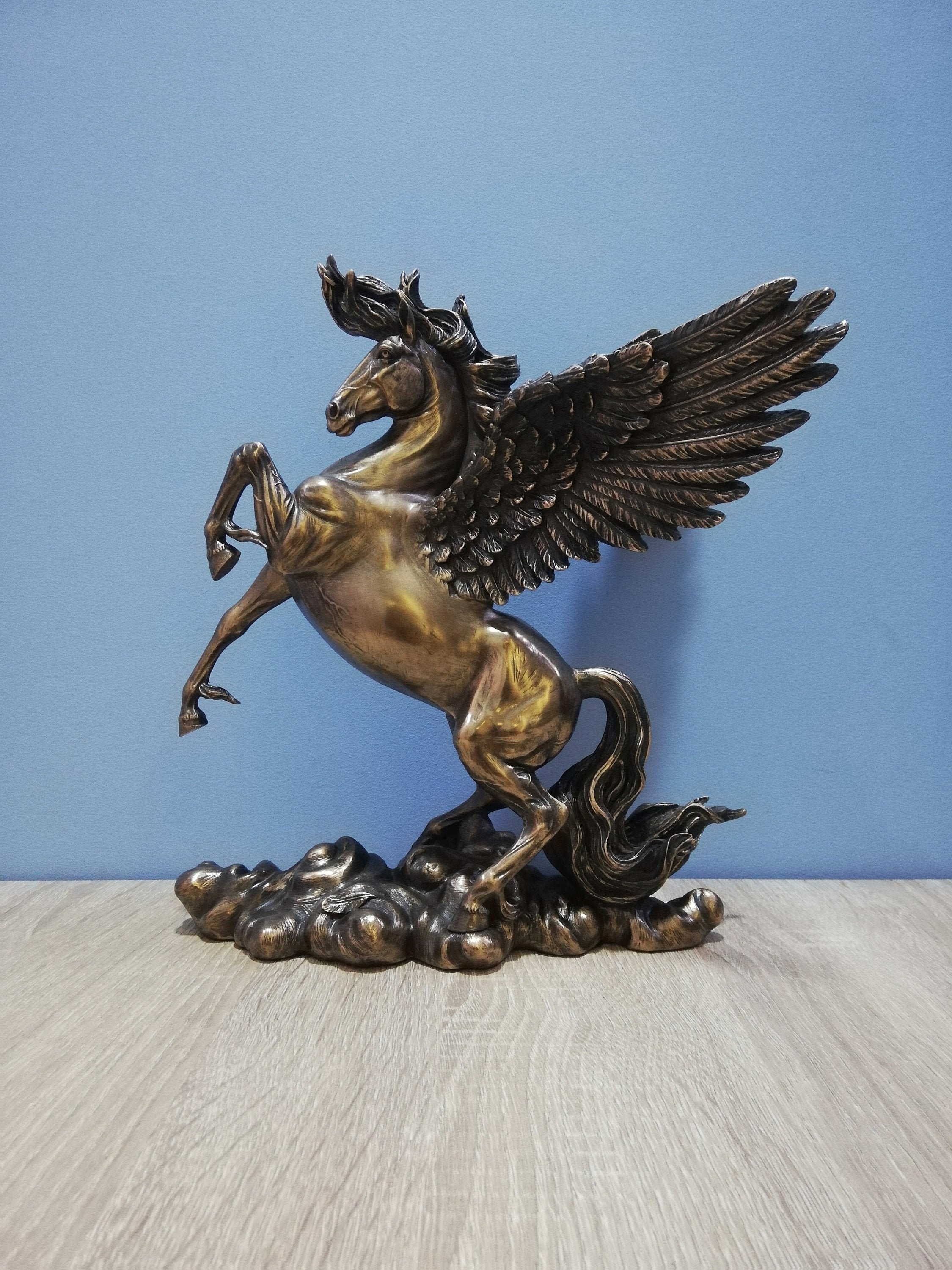 large pegasus statue