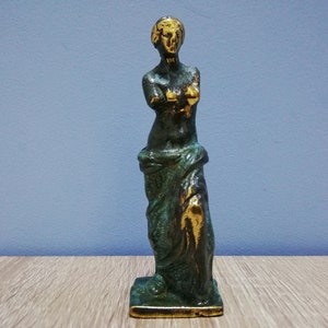 Vénus de Milo - Aphrodite 4,13 po - 10,5 cm Bronze Copie musée Bronze Sculpture faite main