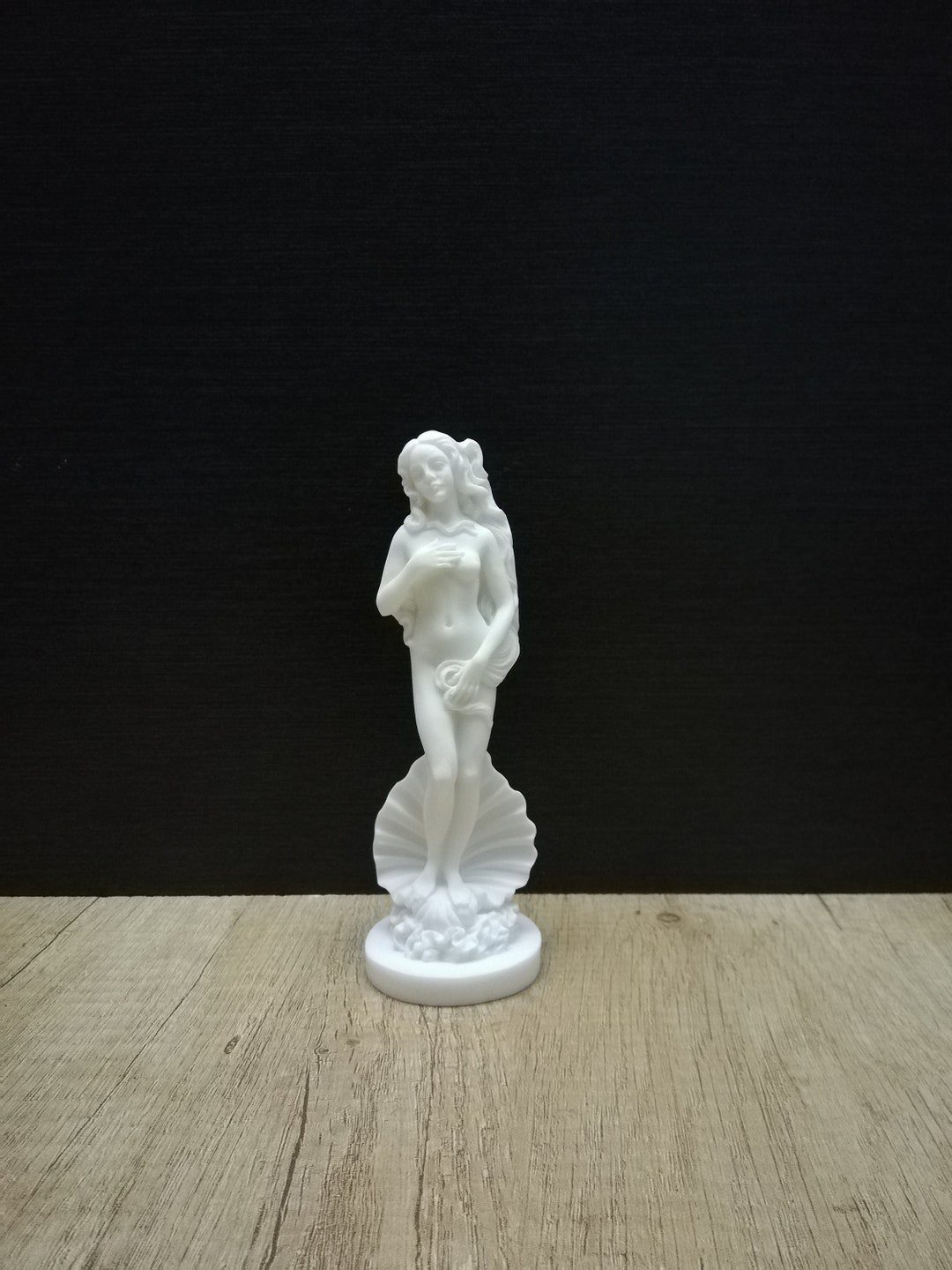 Birth Of Goddess Aphrodite 16.5cm-6.5in Greek Roman Goddess Venus Marble & Cast Alabaster Handmade Statue