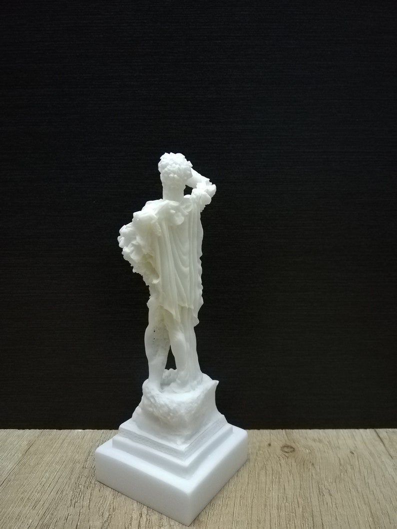 Dionysus Greek Roman God Of Grape-harvest and Wine 16.5cm-6.5in Greek Statues White Marble /& Alabaster Handmade Statue in Greece