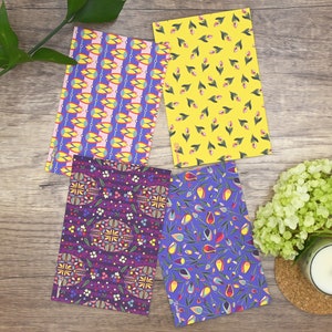 Ensemble de cartes postales florales abstraites, cadeau unique pour un correspondant
