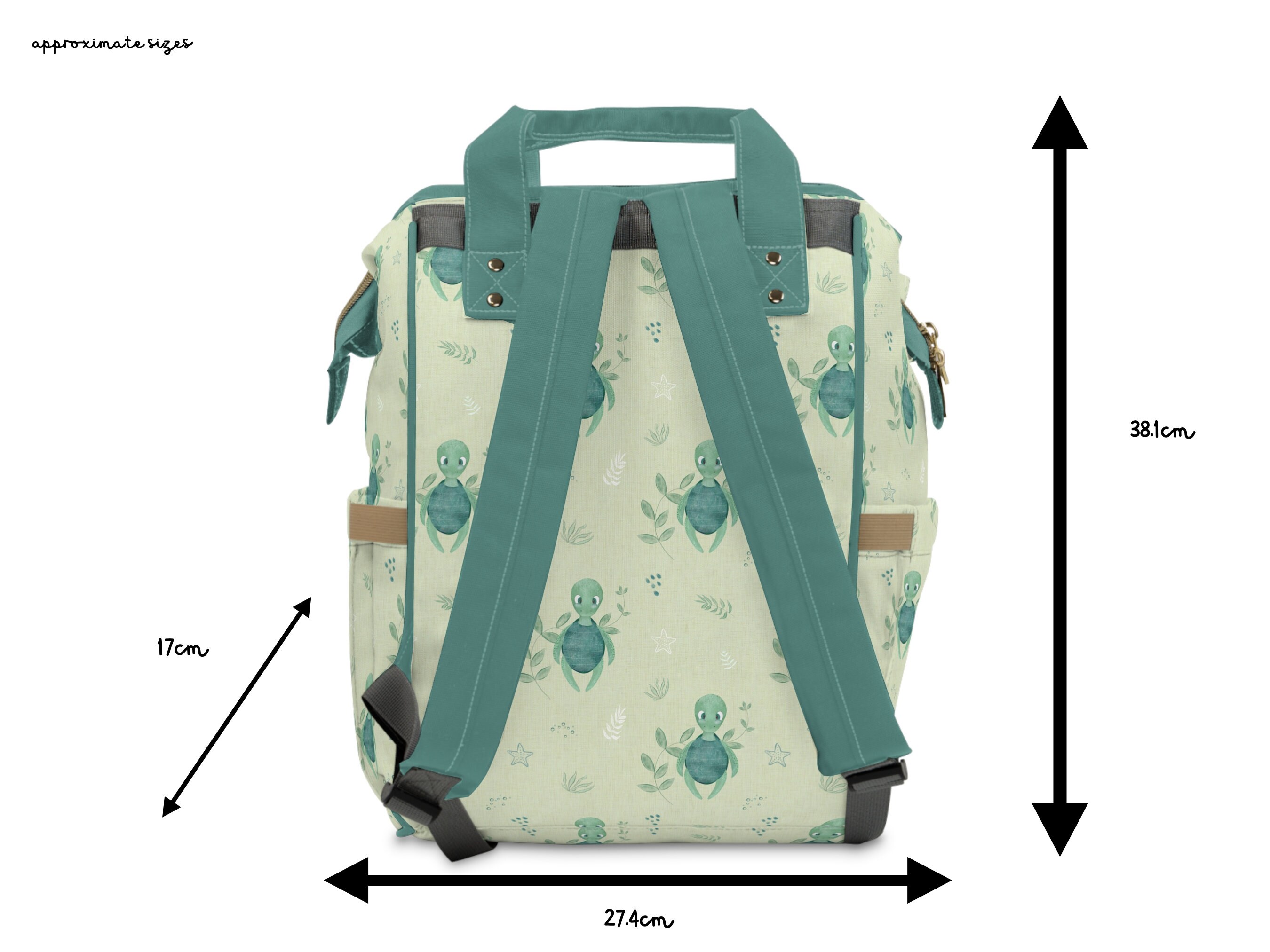 Turtle Recall Nappy Changing Bag Baby Change Backpack Diaper Rucksack Satchel Travel Bag for Mum