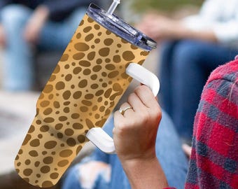40 Unzen Stanley-Style Becher mit Griff - Doppelt isolierte lustige exklusive Muster (Tropisch, Regenbogen, Nautisch & Mehr)