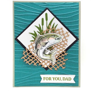 Fishing card for dad birthday or Father&#39;s Day