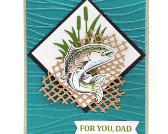 Fishing card for dad birthday or Father's Day