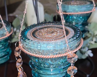 Vintage glass Insulators Hemingray 42 Orgone Generator,  Orgone Torus, Hamging Decorative Emf protection, Gifts Ascension Tools