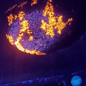 Yooperlite, yooperstone, emberlite, collectors piece fluorescent sodalite! Super bright, rare, unique, lake Superior, Upper Michigan, Yooper