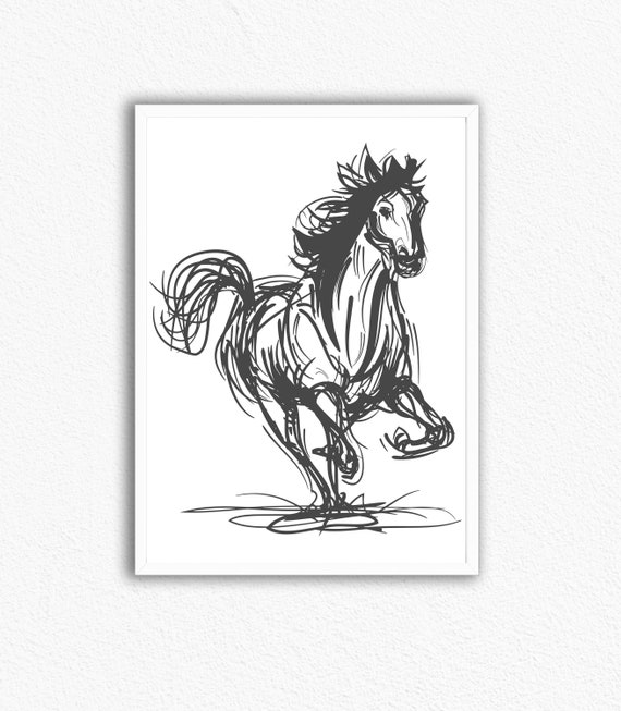 10,287 Horse sketch Stock Illustrations | Depositphotos