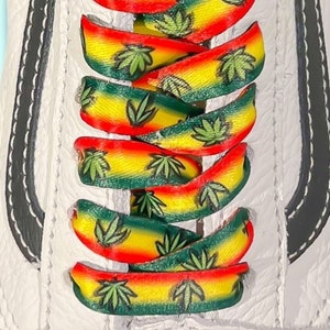 Rasta Shoelaces Etsy