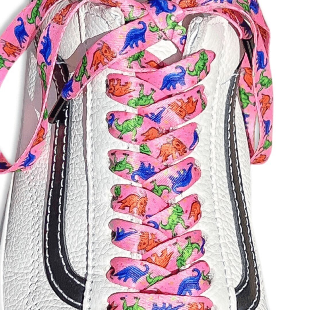 A closer look at Dino-Inspired Swivel Laces For Interactive Fun