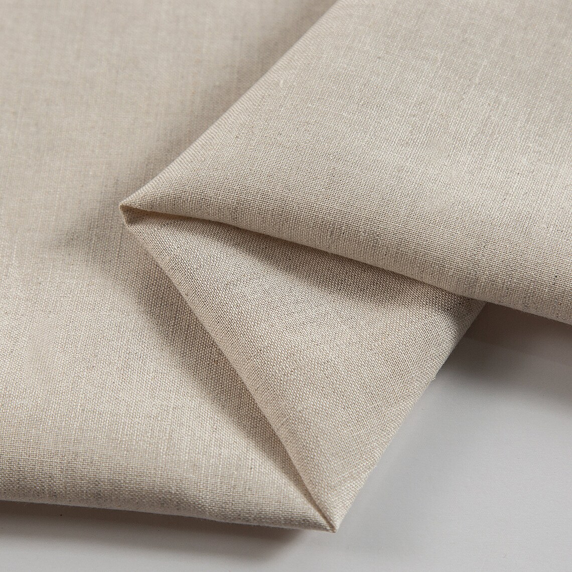 Natural Fiber Rustic Linen/cotton Fabric for DIY Sewing Etsy