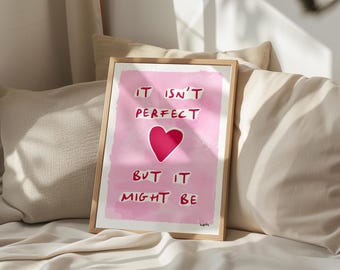 Olivia Dean Poster 'Perfect' - Olivia Dean Wandkunst, Wohnheim Wandkunst, Trending Wandkunst, Ästhetische Wandkunst, Kunstdruck, Bridget Jones, UNGERAHMT