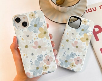 Fresh Flowers Case For iPhone 18 17 15 14 13 12, iPhone 17 18 Pro Max Matte 14 15 Plus Case, iPhone 7/8/11/12/13 Mini Case XR XS SE Case