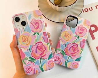 Colorful Flowers Case For iPhone 17 16 15, iPhone Case for 14 13 12 Pro Max, Matte/Glossy 14 15 Plus Case, iPhone12/13 Mini Case