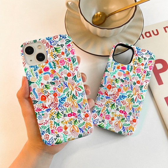 Cute Colorful Graffiti Phone 15/16/12/13 Mini Case iPhone 15 14 Pro XR XS SE Case iPhone 14 13 12 11 Pro Max Case 15 Plus Case iPhone Cover