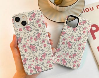 Funda con rosas rosas para iPhone 16, 15, 13, 12 y 11, iPhone 14, 13, 12 y 11 Pro Max, funda mate para iPhone 14 y 15 Plus, funda para iPhone 7/8/12/13 Mini, funda para iPhone XR, XS y SE.