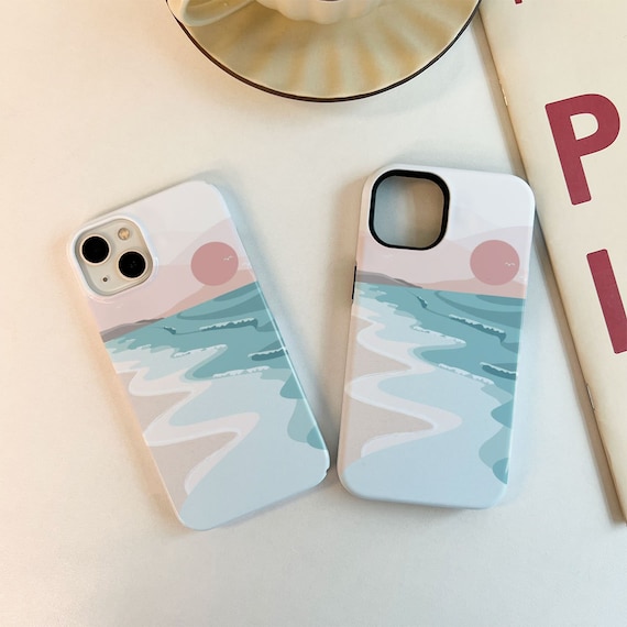 IPhone 15 14 Case Sunset Beach Sea Phone Case for iPhone 13 12