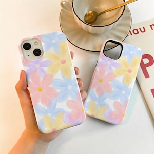 iPhone 15 14 Case Oil Painting Flowers Phone Case for New iPhone 13 12 Pro Max Case 13 12 11 Pro Case  iPhone SE X XR XS Max 7 8 Plus Cover