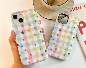 Cozy Colorful Stars Case For iPhone 17 16 15, iPhone Case for 14 13 12 Pro Max, Matte/Glossy 14 15 Plus Case, iPhone12/13 Mini Case