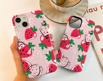 iPhone 15 14 Case Cute Strawberry iPhone case For iPhone13 12 Mini Case 12 11 Pro Max SE X XR XS Max 7 8 Plus iPhone Cover