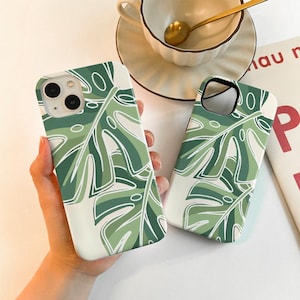 Green Leaves iPhone case, Tough/Slim Case for iPhone 16 15 14 13 12, iPhone 16 15 14 13 12 11 Pro Max Matte/Glossy Case, iPhone XR/XS Case