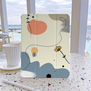 Graffiti Pattern iPad Case 7th Generation iPad Case with Pencil Holder iPad Case for Air 4/5/6, 10.9 Soft Back Cover For iPad Pro 2024