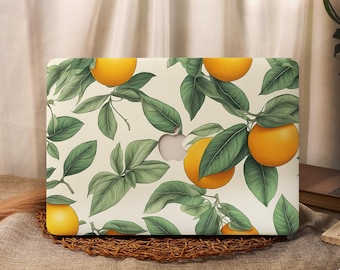Orange Pattern MacBook Case: Hard Plastic Protector Cover