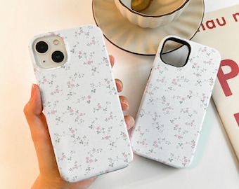 Pink Floral Phone 15/7/12/13 Mini Case iPhone 15 14 13 11 Pro XR XS SE Case iPhone 14 13 12 Pro Max Case 15 Plus Case iPhone Cover