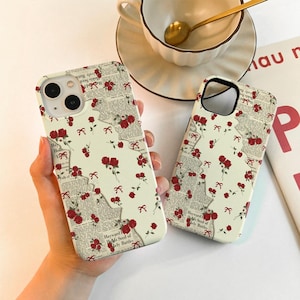 Rose Newspapers Case For iPhone16 15 13 12 14, iPhone14 13 12 11 Pro Max Matte 14 15 Plus Case, iPhone 7/8/12/13 Mini Case XR XS SE Case