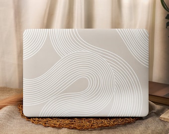 Simple White Striped MacBook Case for MacBook Pro 16 15 Air 15 14 13 11 MacBook Retina 15 13 12 Laptop Sleeves 2026 2022 Cover A2941
