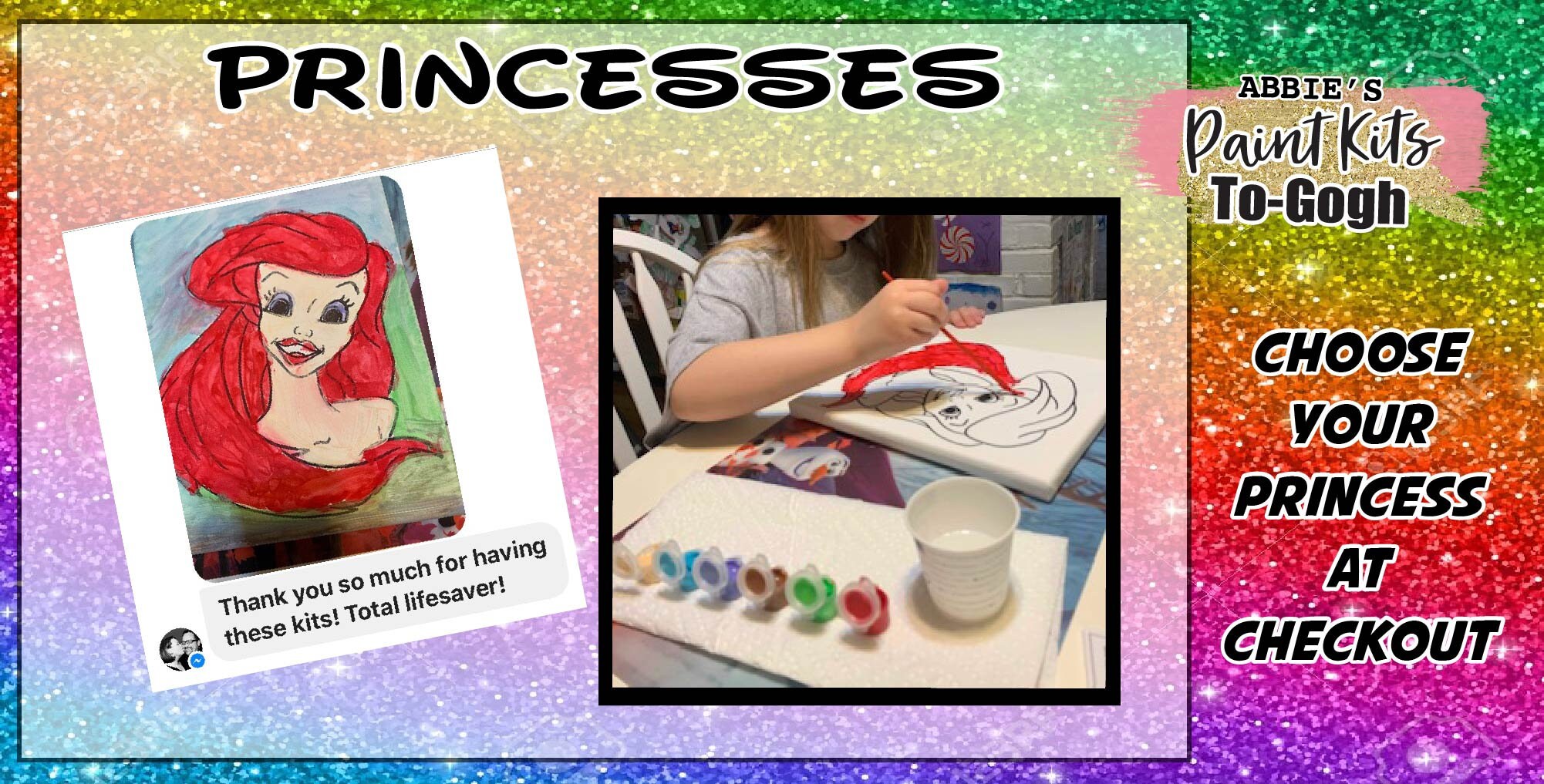 Paint Your Own Princess Paint Party Princess Party Etsy