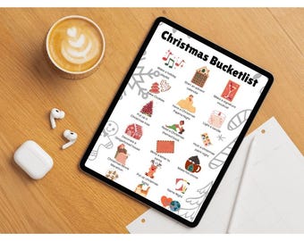Holiday Bucket List Bundle | Christmas Bucket List Printable | Holiday Activities Checklist