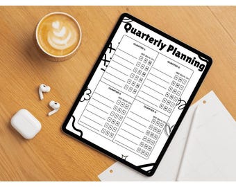 Quarterly Planner Printable | 90-Day Goals + Planning Sheet