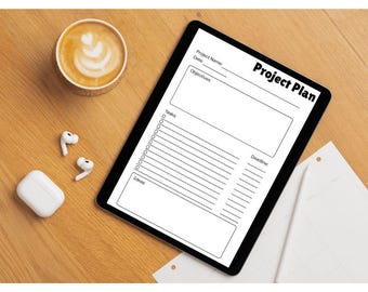 Project Planner Printable | Task + Timeline Organizer | Digital Template