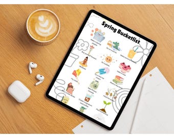 Seasonal Bucket List Bundle | Spring, Summer, Fall  | Fall Bucket List | Autumn Activities Checklist | Printable