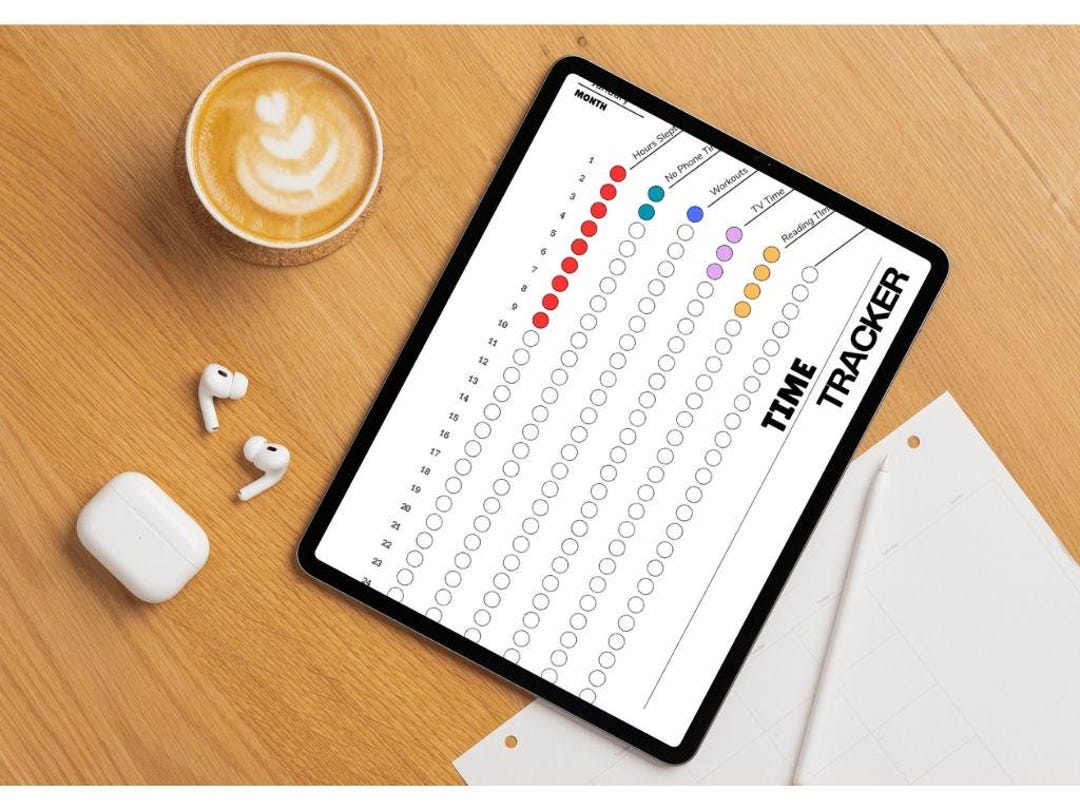 Hour Tracker Rintable Time Tracker Printable | Hourly Time Log | Productivity Planner Page - Etsy
