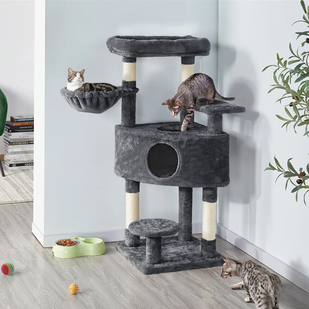 Corner Cat Tower Multi Level Cat Tree Kitten Play and Etsy